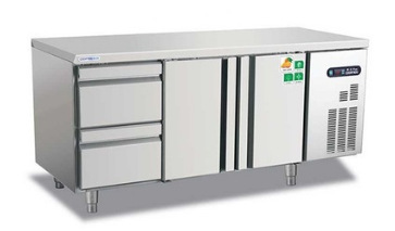 冰立方AWR1800L2D2风冷冷藏工作台 两门两抽屉平面操作台