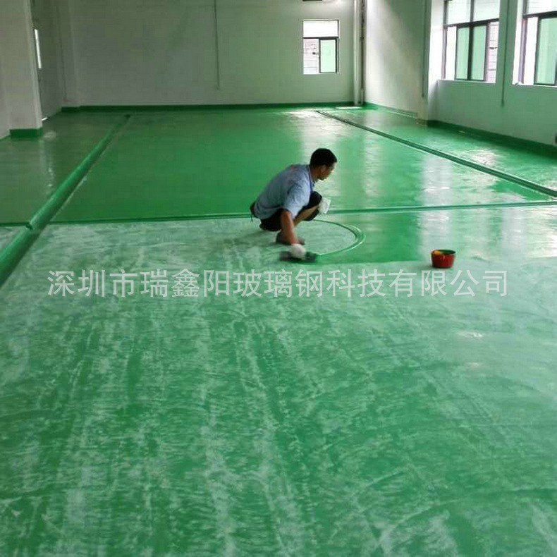 深圳鑫阳玻璃钢防腐 耐磨地板防腐工程 防腐地坪施工