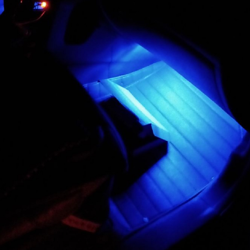 Coche controlado por voz LED atmósfera luz pie luz decorativa coche interior colorido atmósfera luz coche atmósfera Luz