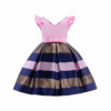 Children's red evening dress, small princess costume, skirt, suitable for import, children's clothing, European style