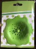 Green, flowered