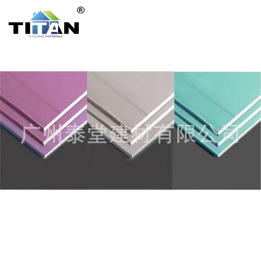 Placa de yeso resistente al fuego de grado A de ingeniería especial 9.5mm