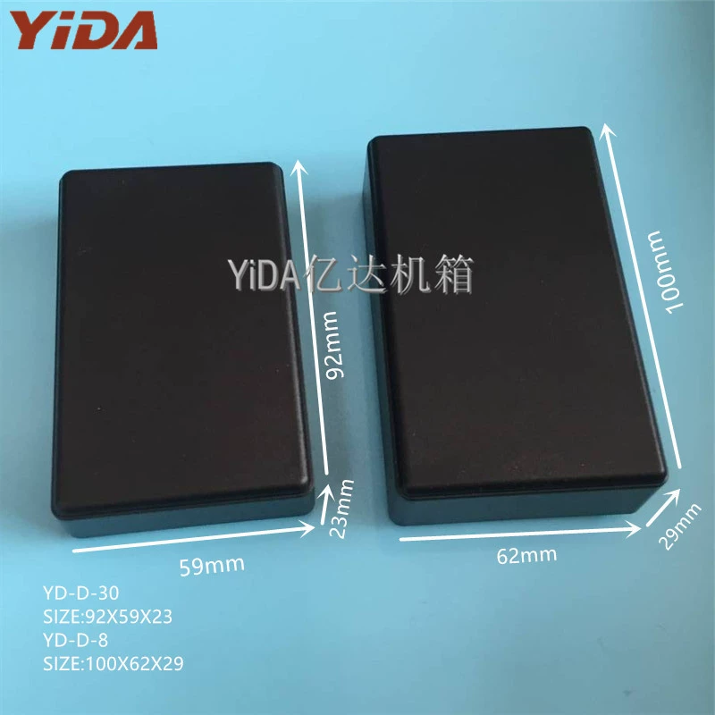 ABS черный распределительная коробка DYI универсальный пластиковый корпус с открытым отверстием дизайн PCB корпус GPS пластиковая коробка