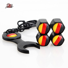 供应德国flag标志气门嘴帽 防盗轮胎芯帽 汽车自行车摩托车通用