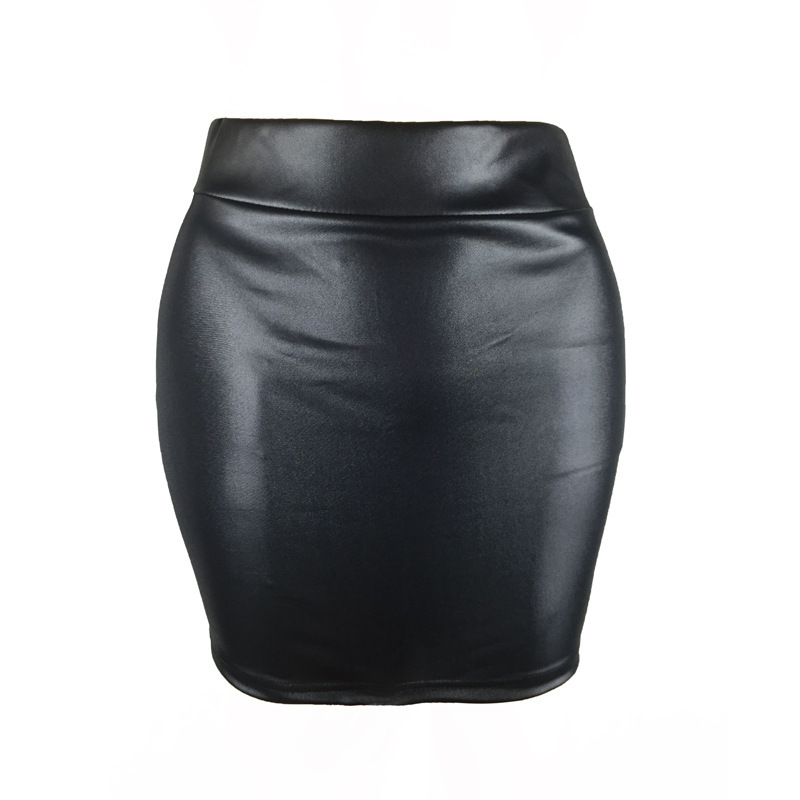 S-3XL Cross-border Korean Women's Imitation Leather Base Skirt Matte Imitation Leather Skirt Imitation PU Hip Skirt Summer Skirt S-3XL Cross-border Korean Women's Imitation Leather Base Skirt Matte Imitation Leather Skirt Imitation PU Hip Skirt Summer Skirt