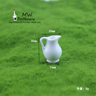 52Dollhouse miniature food play scene model doll house accessories mini ceramic kettle C6003