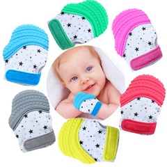 Baby teething gloves, teething gloves, baby teething gloves, chewing and chewing gloves to correct babies, prevent eating hands, and prevent face scratching for newborns