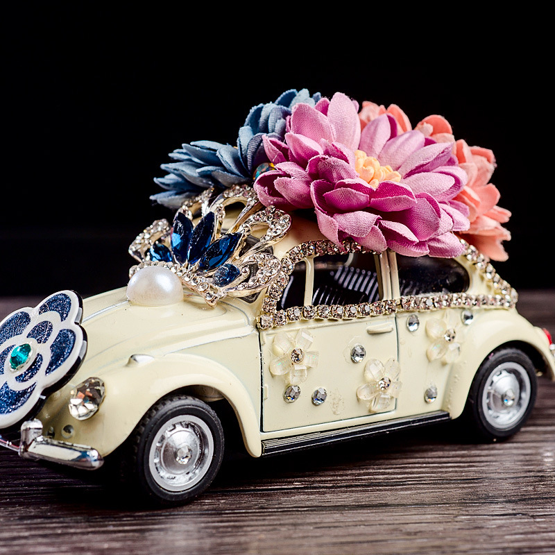 Modelos de automóviles clásicos de aleación de automóviles accesorios de automóviles de aleación de automóviles decoración interior de automóviles puede dibujos animados