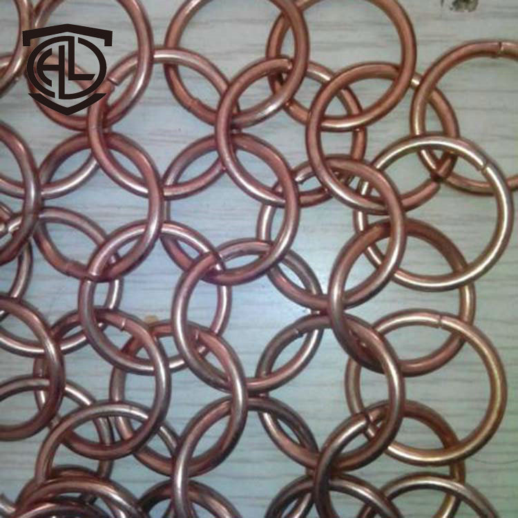 工厂现货幕墙装饰网 室内装修装饰吊顶网 酒吧金属环型网