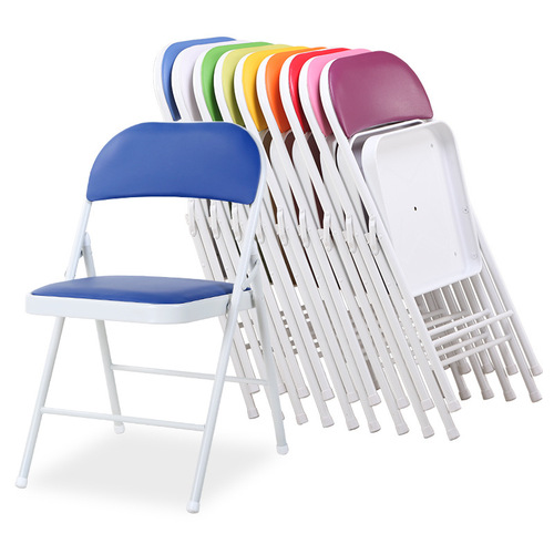 Backrest Metal Folding Chair Simple Computer Chair Conference Chair Casual Fashion Office Chair Simple Folding Chair Wholesale