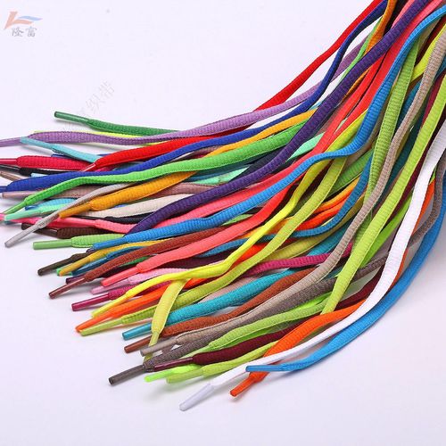 57-color semicircle shoelaces, available in a variety of colors and lengths, cross-border