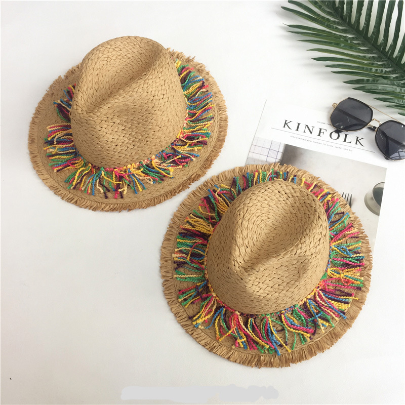 Stylish Women's Straw Hat For Summer Seaside Vacation And Beach_voghion.com