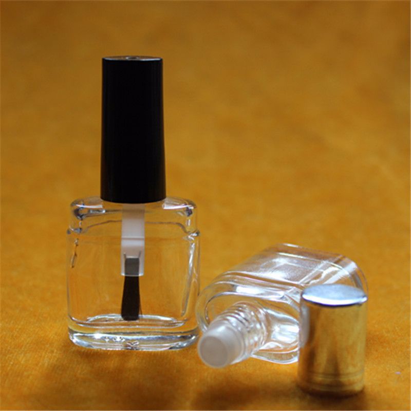 10ml晶白料玻璃指甲油瓶 可配盖小样分装瓶精油滚珠瓶香水分装瓶