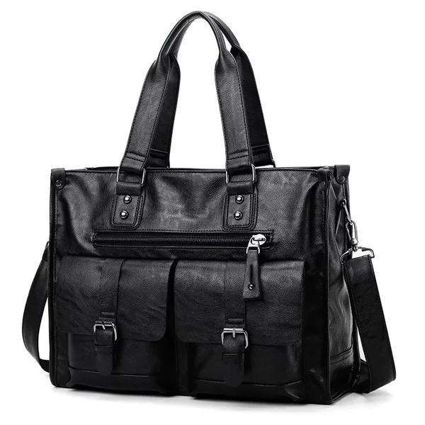 Large-Capacity Handbag, Korean Style Casual Men's Cross-Body Retro Short-Distance Travel Men's Bag, Trendy Large Bag