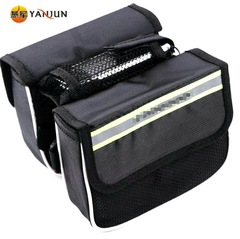 Yan Army Mountain Bike Hardshell Bag, Bicycle Front Fork Top Tube Saddle Bag, Cycling Equipment Accessories