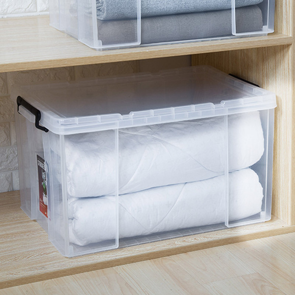 Plastic transparent storage box