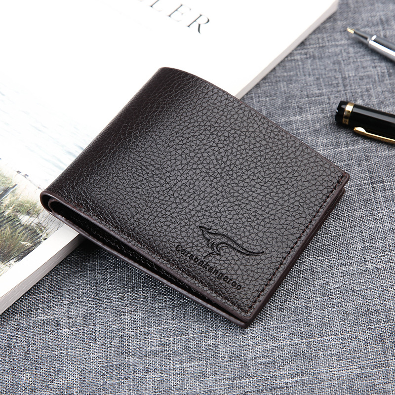 Wallet Men's short men's money clip youth horizontal imitation…