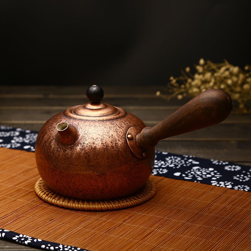 Ruo Rong Tea Tea медный чайник, чайник, чайник, медный чайник, чистый ручной работы, медный медный чайник, старый медный чайник