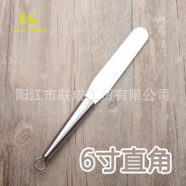 6寸直角 不锈钢裱花曲吻刀 蛋糕奶油抹刀 烘焙工具 蛋糕刀牛油刀
