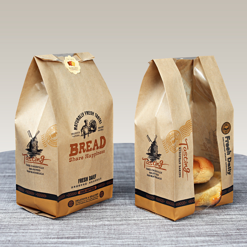 批发食品包装袋 吐司面包袋 西点包装袋 【bread】0.97kg  100