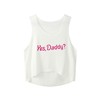 Yes, daddy?Pink printed European and American irregular hanging neck vest, umbilical jacket female sexy soft girl