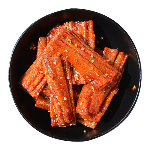 Hunan Specialty Tofu Skin with Spicy Flavor, Dried Tofu Snack, New Year Specialty, Online Trendy Spicy Strips