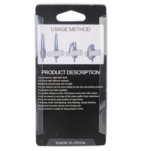 Pet dog pendant anti-lost luminous pendant rechargeable pet light pet safety light dog walking luminous light