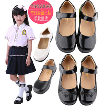 女童皮鞋黑白色演出合唱鞋中小学生表演鞋儿童正装英伦礼服鞋春秋