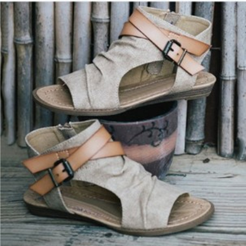2018Wish New Supply Juti Spring and Summer Export Large Size Women's Roman Sandals Women's Sandals