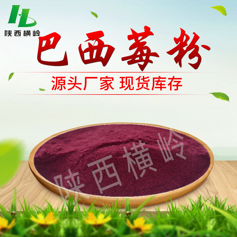 巴西莓粉 水溶性阿萨伊果汁浓缩喷干粉 固体饮料原料烘焙糕点可用
