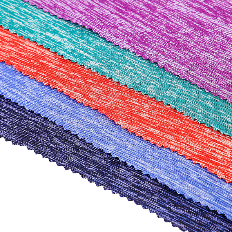 春夏现货阳离子汗布 拉架瑜伽服汗布面料 弹力T恤运动服布料批发