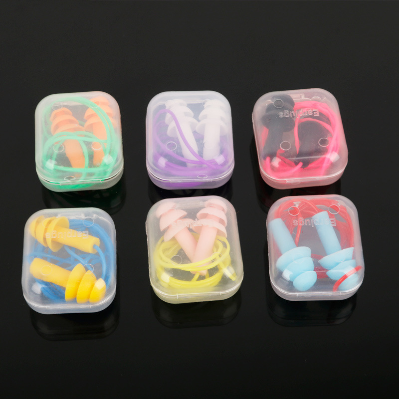 Teaching silicone earplugs for sleep for swimming