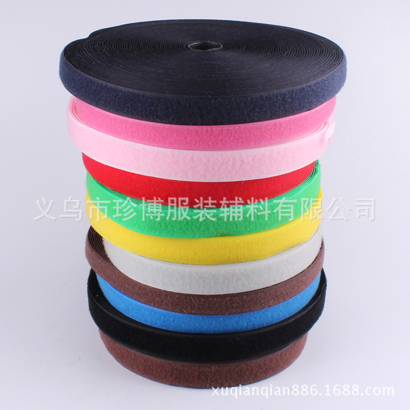 Velcro nylon material clothing shoes special blended male and female buckle sewn Velcro wide Wholesale