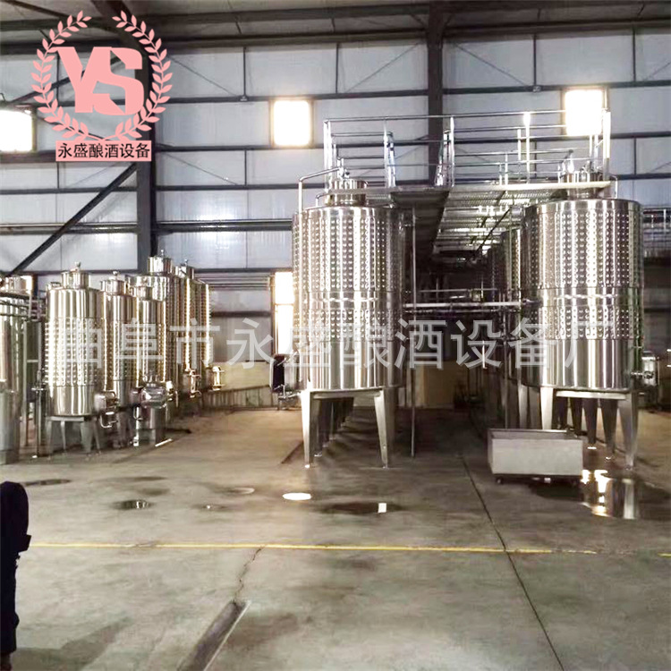 酿酒设备 304系列316不锈钢发酵罐 立式米勒板材双层控温酒容器