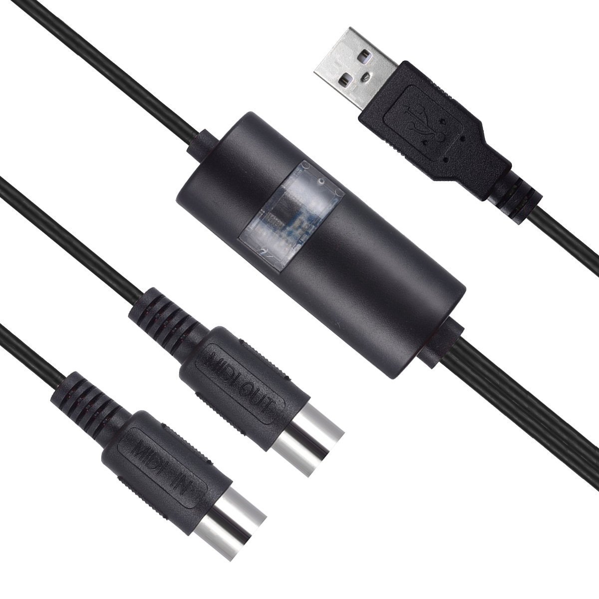 Lote de fábrica Línea MIDI Línea de edición de música Línea MIDI a USB Línea de música de órgano electrónico Cable MIDI