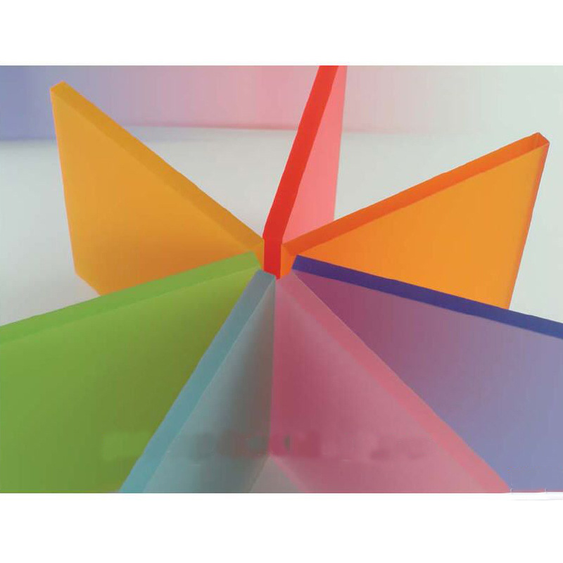 2.6MM单面磨砂半透明粉红 红绿蓝色亚克力片 有机玻璃磨砂片