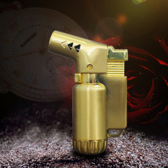 BK805-1金屬微型小焊槍噴槍打火機 創意彎頭定火直衝打火機 批發