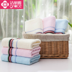 Jie Liya Towel 6638 Adult Home Pure Cotton Towel Soft, Comfortable and Super Absorbent Home Facial Washing Towel Wholesale