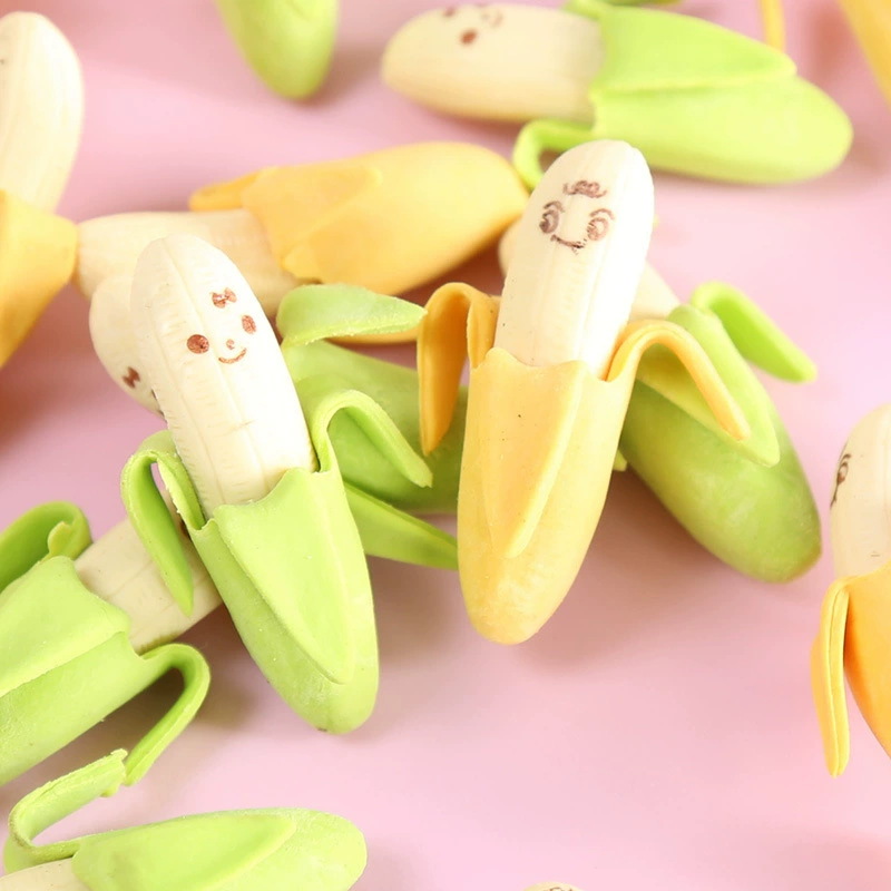 Смайлики банановый ластик для учащихся начальной школы школьные принадлежности корейские креативные милые мультяшные резиновые канцелярские подарки