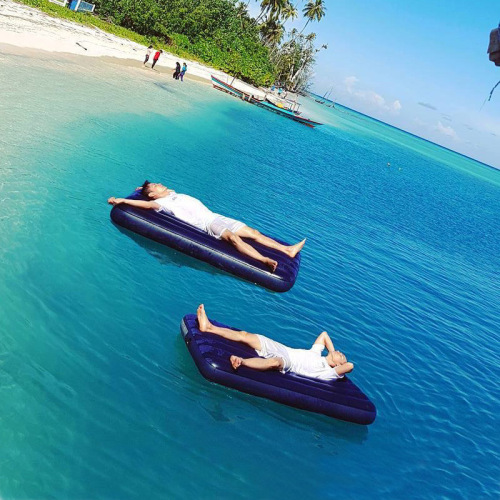 INTEX Inflatable Bed Single Plus Size Air Mattress Double Thick Home Outdoor Inflatable Mattress Portable Nap Bed