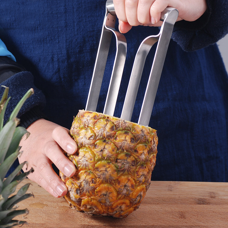 Cuchillo de piña removedor de ojos removedor de carne de piña pelador de piña