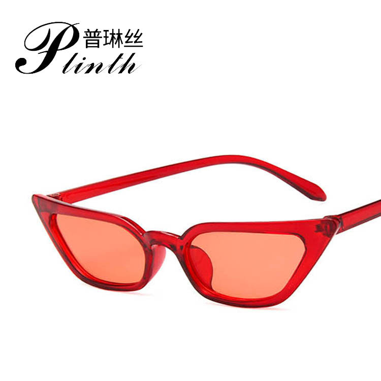 Cross-border source 2019 new European and American trend cat's eye sunglasses transparent sunglasses small frame sunglasses 9794