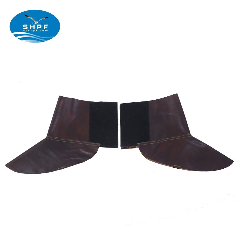금속 발 커버 전기 용접 캔버스 COWHIDE 발 커버 전기 용접 보호 발 커버 전기 발 커버