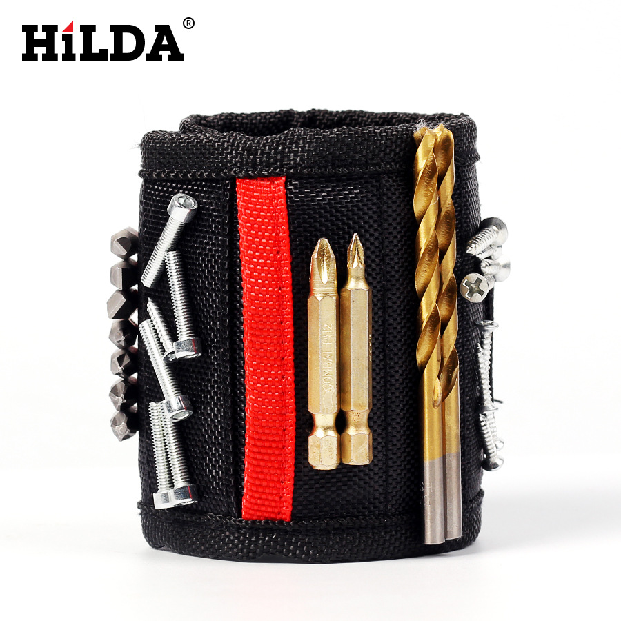 Hilda actualización alargada potente herramienta magnética correa de muñeca ajustable herramienta de bricolaje cinturón