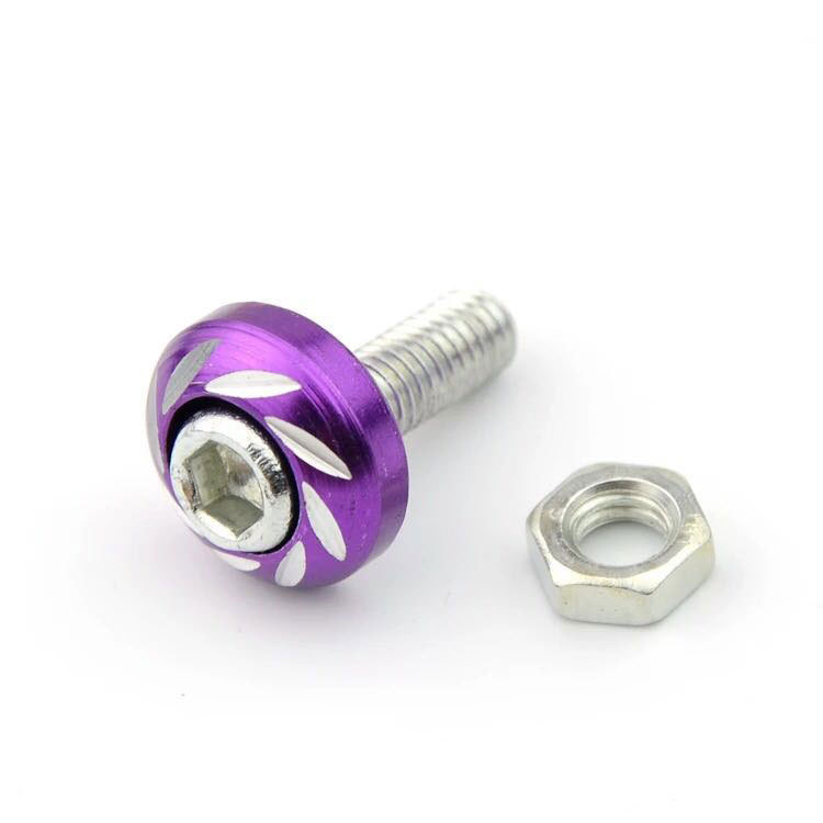 Tuerca de aluminio de color, anillo de aluminio, tuerca de aluminio tallada de color, tuerca tallada, motocicleta modificada, tuerca de tornillo