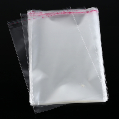 Wholesale opp bags clothing shirts transparent packaging bags plastic ziplock bags pe self-adhesive bags