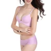 Purple wireless bra, set