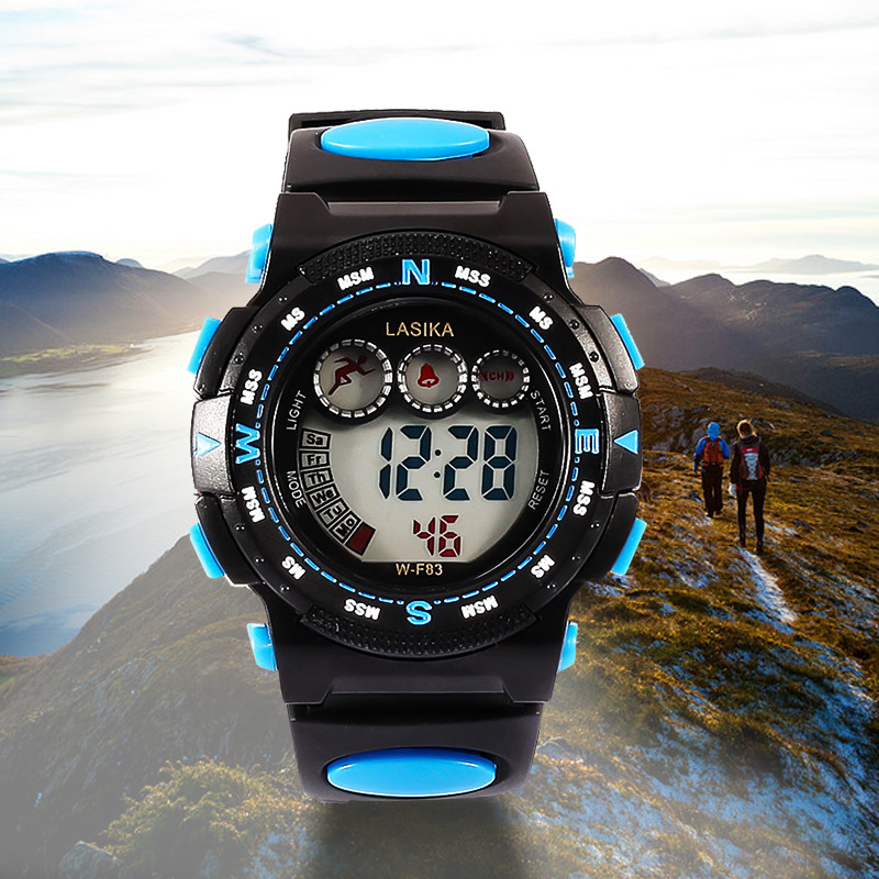 Lasika Three-Color Electronic Watch, Waterproof Sports Watch, Fashionable and Versatile Electronic Watch, Trendy and Versatile