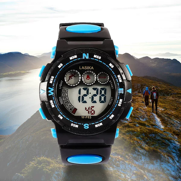 Lasika Three-Color Electronic Watch, Waterproof Sports Watch, Fashionable and Versatile Electronic Watch, Trendy and Versatile