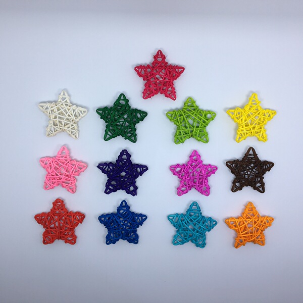 6CM rattan pentagram Christmas Penta -Star Kindergarten classroom…